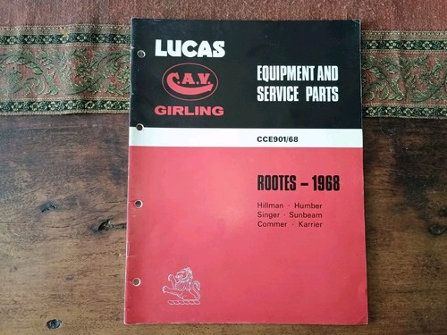 Lucas parts book - -, hillman
