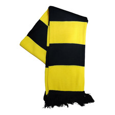 Yellow and Black Bar Scarf