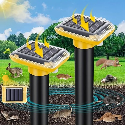 4pcs mole rat - repellent, solar