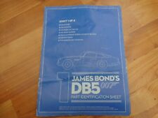EAGLEMOSS BUILD JAMES BOND 007 ASTON MARTIN DB5 PART IDENTIFICATION SHEET 1