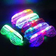 ZHONGGEMEI 10 Pack Party Flashing Glasses-Futuristic LED Glasses ，5 Colours for 