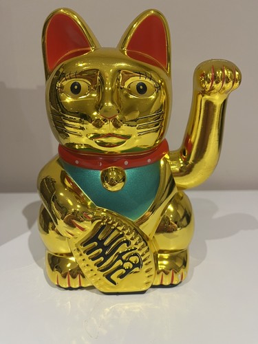 Chinese lucky cat gold wealth - chinese,