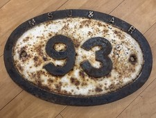 Vintage Antique Cast iron SIGN