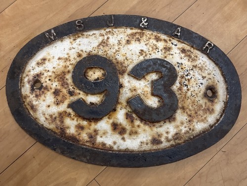 Vintage antique cast - antique, sign