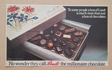 Lindt Chocolates Original UK Press Advert 1976