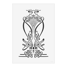 'Art Nouveau Floral' Wall Art