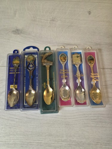Souvenir spoons silver - x,