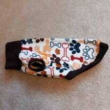 Whippet Pup  Small Dog Vest Coat Polar Fleece Anti Pil Playful Paws Brown B 17"