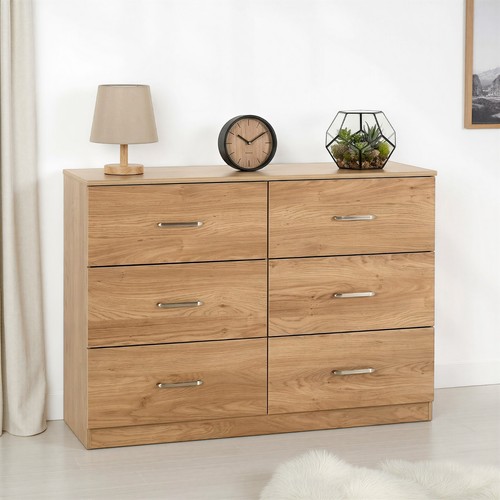 Dakota drawer chest - 6, oak