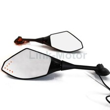 Motorcycle LED INDICATOR Side Mirrors For Honda CBR600RR CBR1000RR SUZUKI GSXR