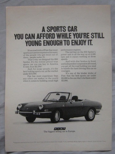 1971 fiat 850 spider - spider, original