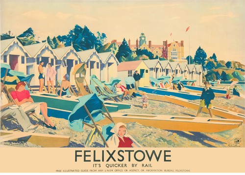 Vintage railway poster - vintage,