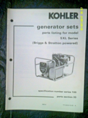 Vintage kohler 5xl series - kohler,
