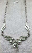 vintage silver tone Green
