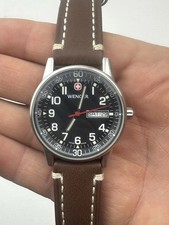 Wenger Quartz 7016X/T Watch With Leather Strap Available Worldwide