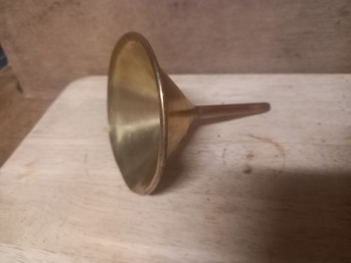 Vintage brass funnel - brass,