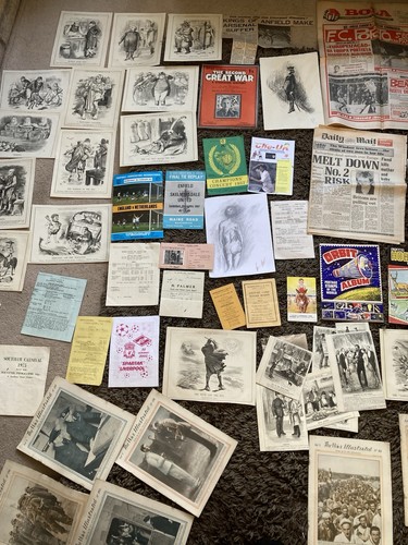 Job lot paper - job, curios,