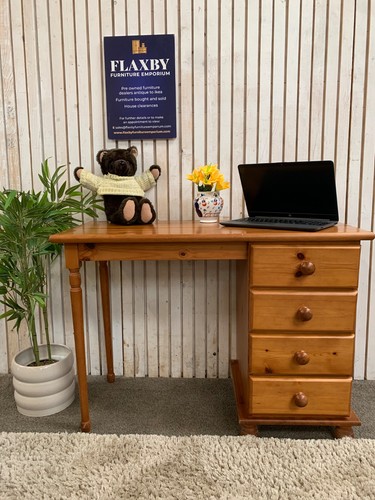 Solid pine desk single - solid,