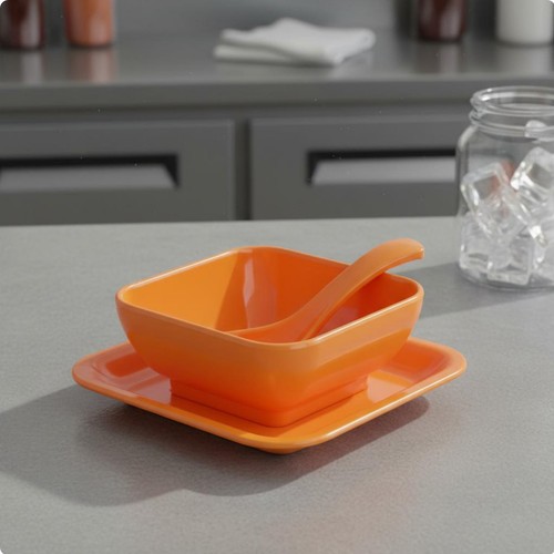 Melamine dessert bowl set - melamine,