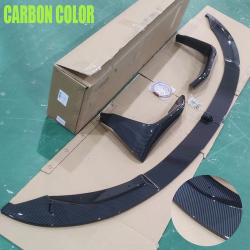 Carbon fiber front bumper lip - carbon,