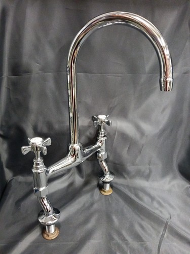 Chrome bridge mixer - chrome, taps