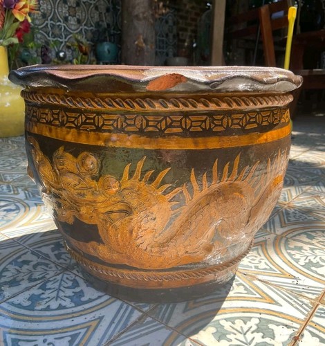 Large thai glazed garden - large,