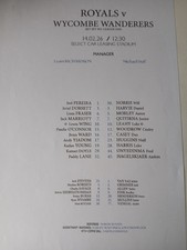 READING v WYCOMBE WANDERERS -