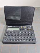 Sharp El-6050 Electronic Organiser in case - Retro Tel & Calc 60