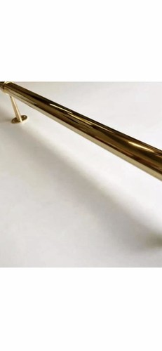 Brass footrail with - brass,