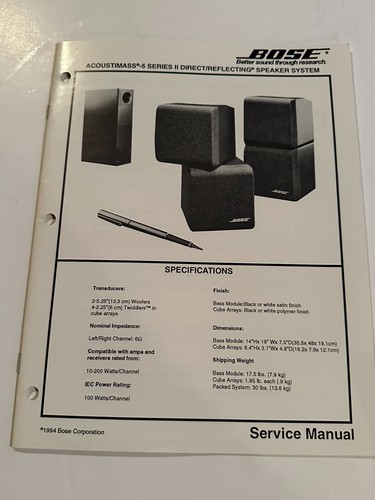 Bose service manual - service,