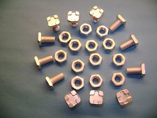  10 to 100 Greenhouse square head 11mm aluminium bolts+nuts(see also our clips 