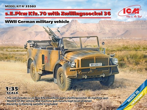 Icm pkw kfz 70 with - s.e.pkw, kfz.70