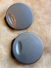 07-11 ASTRA H MK5 ESTATE OR VAN ONLY BUMPER TOW EYE COVERS SILVER LIGHTNING