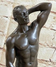 BRONZE STATUE--MALE NUDE--GAY