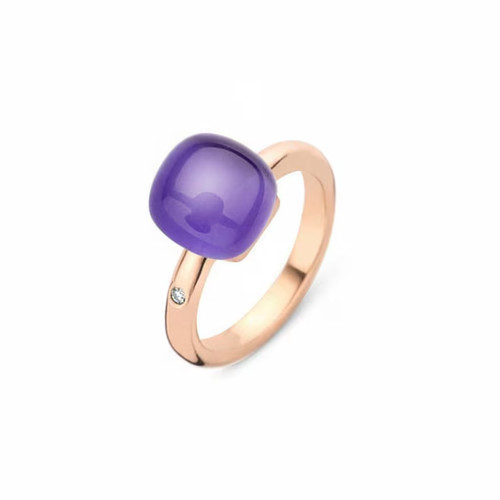 925 silver natural amethyst - silver,