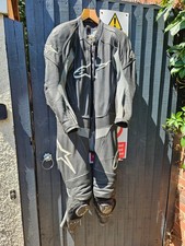 Mens Alpinestars one piece motorbike race leathers