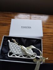 2014 Pandora Santa's Sleigh Porcelain Ornament Box Limited Edition