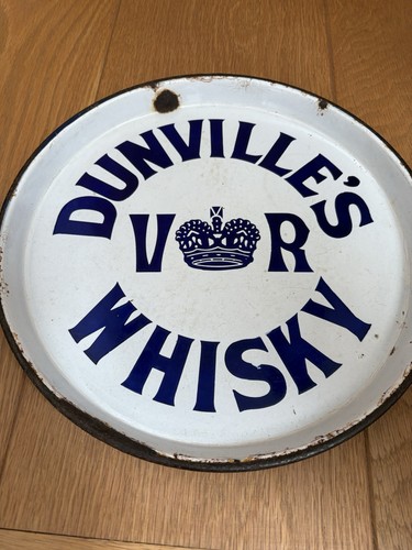 Dunville whisky enamel - vr,