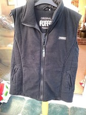 Puffa original moleskin gilet gillet bodywarmer XS black chest app 34/36
