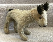 Antique Vintage Mohair Terrier Dog Soft Toy Bear Pal For Restoration / TLC 1940s