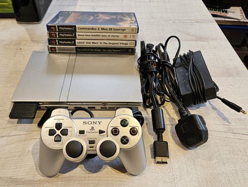 Sony playstation ps2 silver - playstation, 2