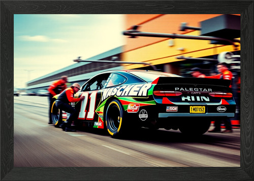 Nascar stock car - nascar, framed