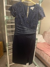 Stunning navy blue satin - blue,