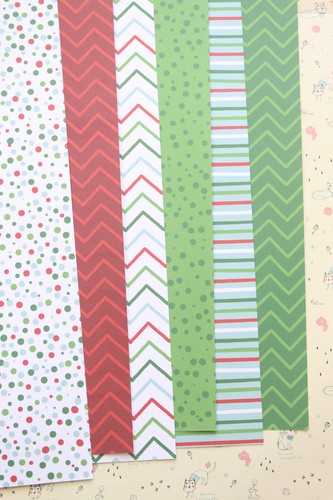Christmas dots stripes - christmas, card