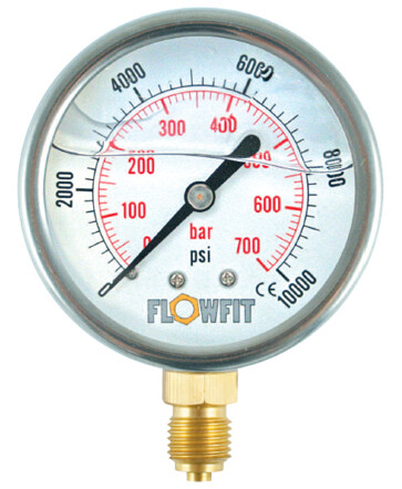 100mm glycerine filled - 100mm,