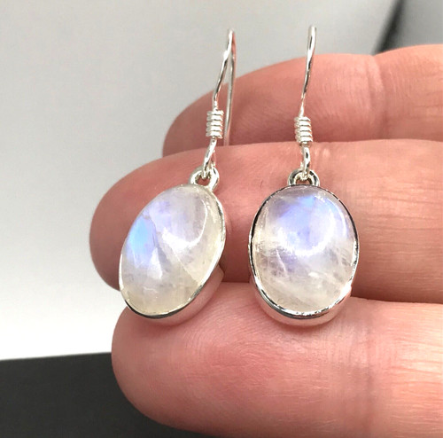 Rainbow moonstone drop - moonstone,