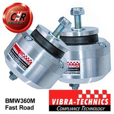 2 x Fits BMW E46 M3 00-06 Vibra Technics Front Engine Mounts - Fast Road BMW360M