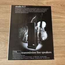 GRAM194 MAGAZINE ADVERT 11X8 TDL STUDIO 0.5 LOUDSPEAKER