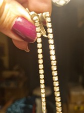 Vintage Long Sparkly  Crystal