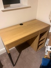 IKEA Micke Desk in oak colour (no cupboard door)